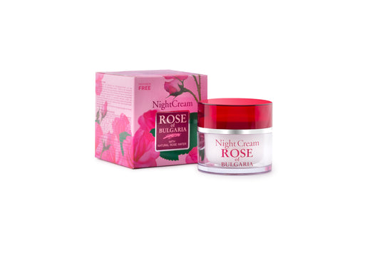 Night face cream with rose water Rose of Bulgaria Biofresh - 50ml.