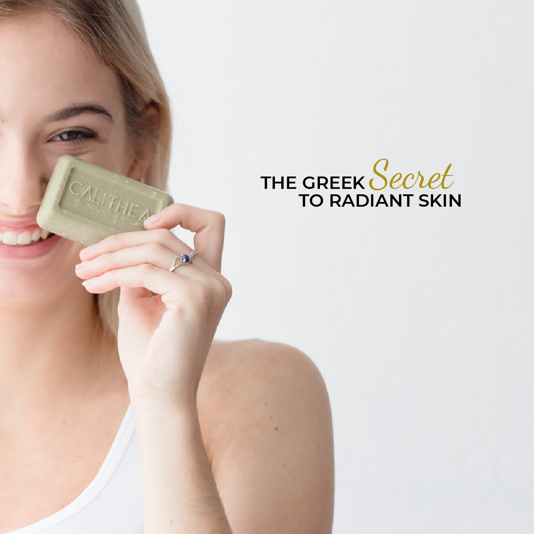 Calithea 100% Natural, Organic Olive Oil Soap w/ Shea Butter & Oatmeal