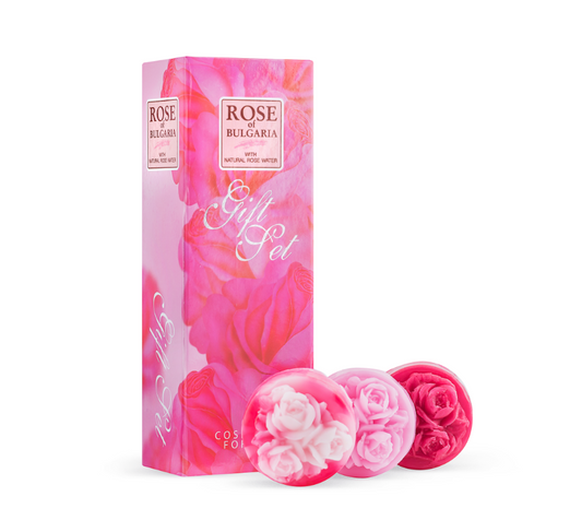 Natural glycerin soap with rose oil Regina Floris Biofresh - Gift Set